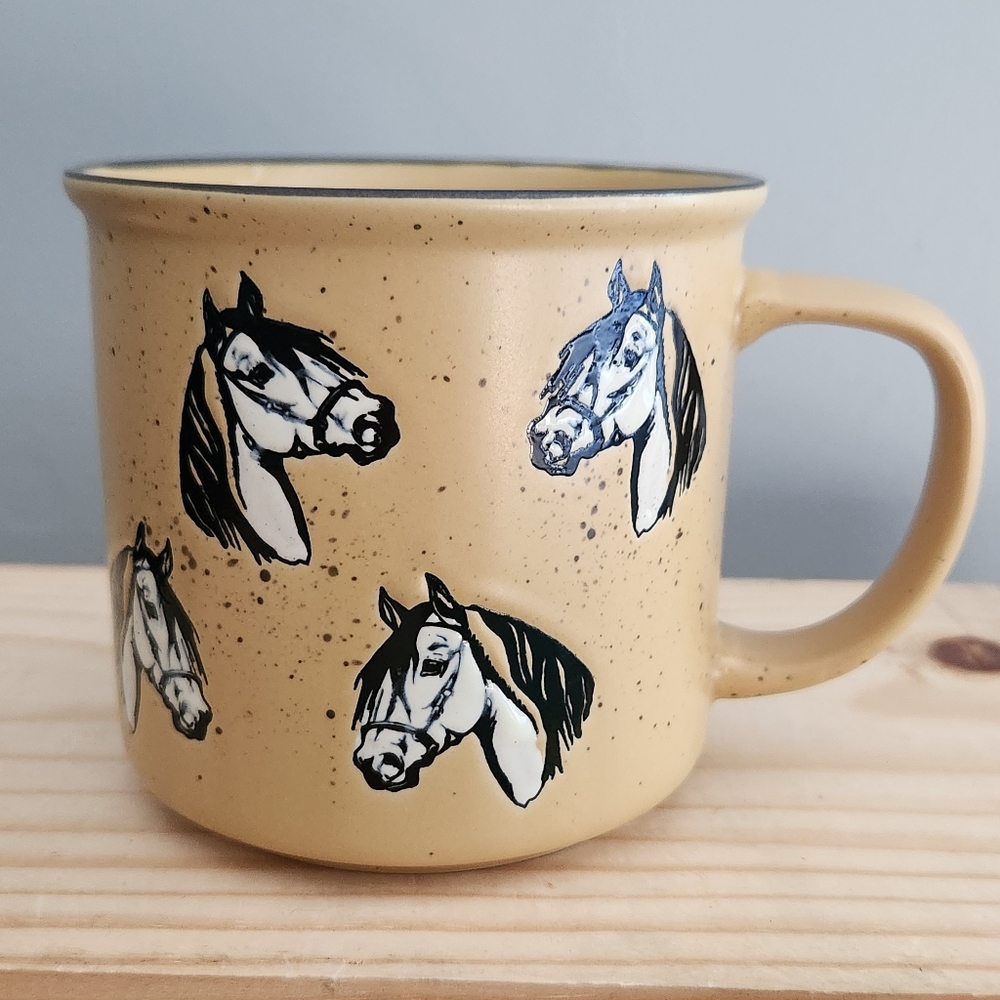 Spectrum Ceramic Horse Cowboy Cowgirl Equestrian Mug
